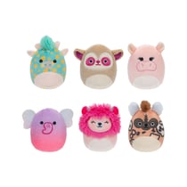 Squishville Mini Squishmallows - Pack 6 peluches Safari Squad 5 cm