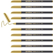 Lot de 10 feutres de coloriage métallisé pointe ronde 1-3 mm - EDDING - Or Métallisé