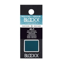 Aquarelle Vert Turquoise  1/2 godet - S4