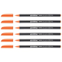 Lot de 6 feutres de coloriage pointe fine - EDDING - Orange - 1 mm