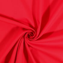 Tissu Coton uni Rouge vif