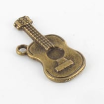 MégaCréa - Breloque en métal Guitare n°2 Bronze (10 pièces)