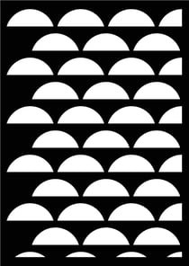 Pochoir A3 Scandisweet Demi Cercles