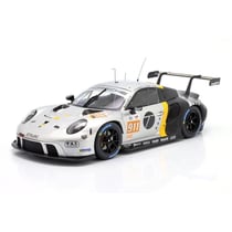 Véhicule miniature de collection - IXO - Porsche 911 RSR-19 - 1/18 - Silver/Black - 24H Le Mans 2023
