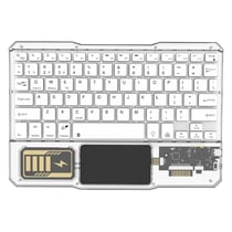 Clavier Pour Tablette RGB Sans Fil Bluetooth Ergonomique Longue Autonomie Blanc YONIS
