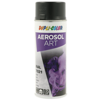 Spray de peinture - Noir gris - RAL 7021 - Mat - Tous supports - Aérosol Art
