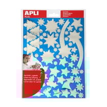 Gommettes métallisées Noel Doré et Argents x 244