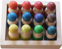 12 figurines Arc-en-ciel Montessori