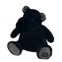 Peluche Hippopotame HIP'STAR Noir - 40 cm