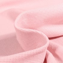 Tissu Jersey Nid d'abeille uni Rose