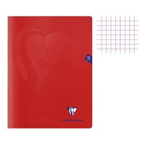 Cahier - 24x32(cm) - Petits carreaux - 96 pages - couverture en polypro - sans spirale - Clairefontaine - Mimesys