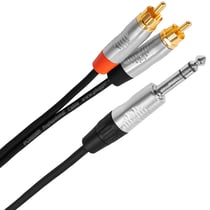 Câble micro Plugger Câble Y Jack mâle stéréo - RCA mâle 3m Touring