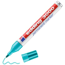 Marqueur permanent pointe ronde 1,5-3 mm - Edding - Turquoise (bleu) - 3000
