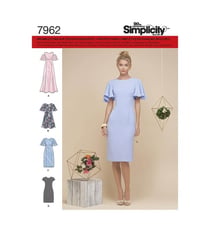 Patron Simplicity 8292 Robe femme taille n°FR 42-50