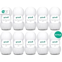 10 pelotes de laine - Blanc - 1 - 100% acrylique - 3,5/4,5 mm - Gründl - Lisa Premium