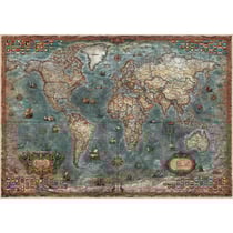 Puzzle carte du monde antique 8000 pièces - collection planisphère - educa 18017