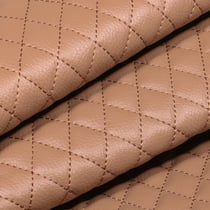 Tissu Simili cuir matelassé uni Chelsy Camel