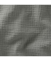 Tissu Double Gaze de coton gaufrée de 130 CM de largeur Vert (VERT DE GRIS) vendu par 50 cm