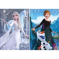 2 puzzles reine des neiges : elsa anna olaf 500 pieces - collection disney - educa - 19016