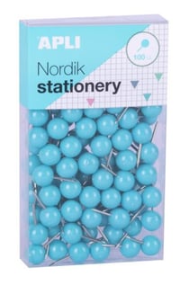 Punaises affichage Ø9 mmx20 mm Nordik Collection 100 u.