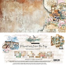 6 papiers scrapbooking 30 x 30 cm Alchemy Of Art MEMORIES FROM THE TRIP