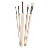 Set pinceaux Jard.enfants+école FSC 100%, assortis, 5 pces