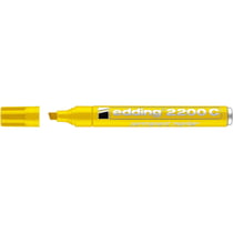 Marqueur permanent 1-5 mm - EDDING - Jaune - Pointe biseautée - Corps aluminium