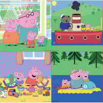 4 puzzles progressifs : peppa le cochon / pig 6 - 9 - 12 - 16 pieces - educa - 15918