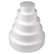 Rayher - Pièce montée polystyrène Ø 30 à 10 cm Haut 35cm 5 p