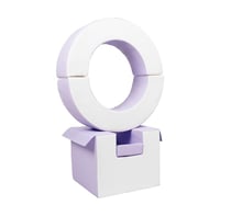 Ensemble de cerceaux 3 blocs blanc lilas - Velinda - Violet