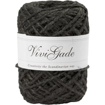 Chanvre naturel, ép. 1-2 mm, noir, 30 m/ 1 rouleau