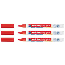 Lot de 3 marqueurs craie liquide - EDDING - Pointe ronde 1-2 mm - Rouge