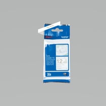 Ruban en tissu non adhésif brillant doré blanc 12 mm P-Touch - Brother