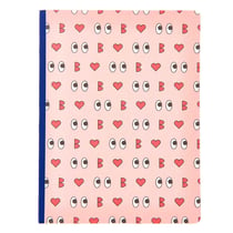 Carnet emoji bisous 128 pages - 14,5 x 19 cm