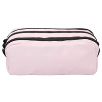 Trousse - Rose - 3 compartiments - Fermeture zip - 23x11x9cm - Scolaire