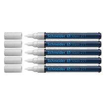 Lot de 5 Marqueurs peinture Maxx 271 blanc SCHNEIDER