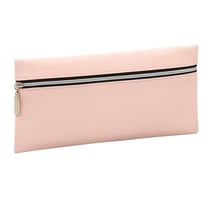 Trousse plate rectangle 22 CM ROSE