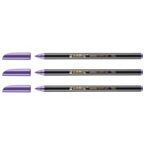 Lot de 3 feutres de coloriage métallisé - pointe ronde 1-3 mm - EDDING - violet métallisé