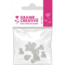 Graine Créative - Embout caoutchouc classique boucle d'oreille 5paires