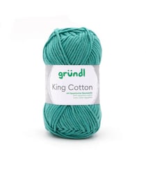 Pelote de Coton à tricoter KING COTTON - Grundl 35 Vert