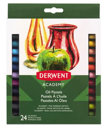 Pastel à l'huile Derwent Academy 24 pièces