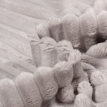 Tissu Doudou Ultra doux côtelé Gris souris