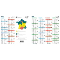 Calendrier - 2024/2025 - Septembre à août - 12 mois - Dépliable - Quo Vadis