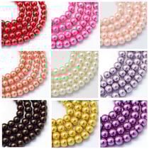 900 perles rondes en verre nacré fabrication bijoux 4 mm 9 couleurs assorties Lot A