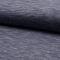 Tissu Sweat envers tout doux chiné Bleu jean
