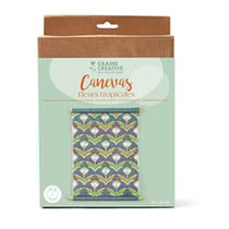 Kit Canevas Fleurs Tropicales