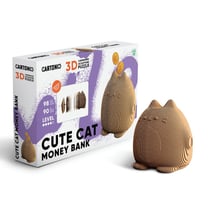 Cartonic® Sculpture-Puzzle 3D carton - Tirelire chat