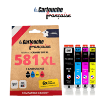 Cartouche Compatible Canon 581XL Pack de 4 - La Cartouche Française