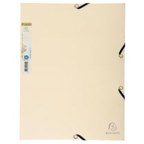 Chemise 3 rabats à élastique carte recyclée 380g/m2 Forever - A4 - Sable - x 25 - Exacompta