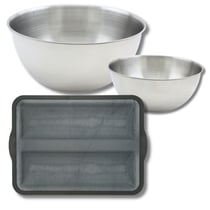 Set de 4 ustensiles de pâtisserie moule à gâteaux 2 bols et spatule pâtisserie Silicone fibre de verre Silicone fibre de verre Zenker  Silicone fibre de verre